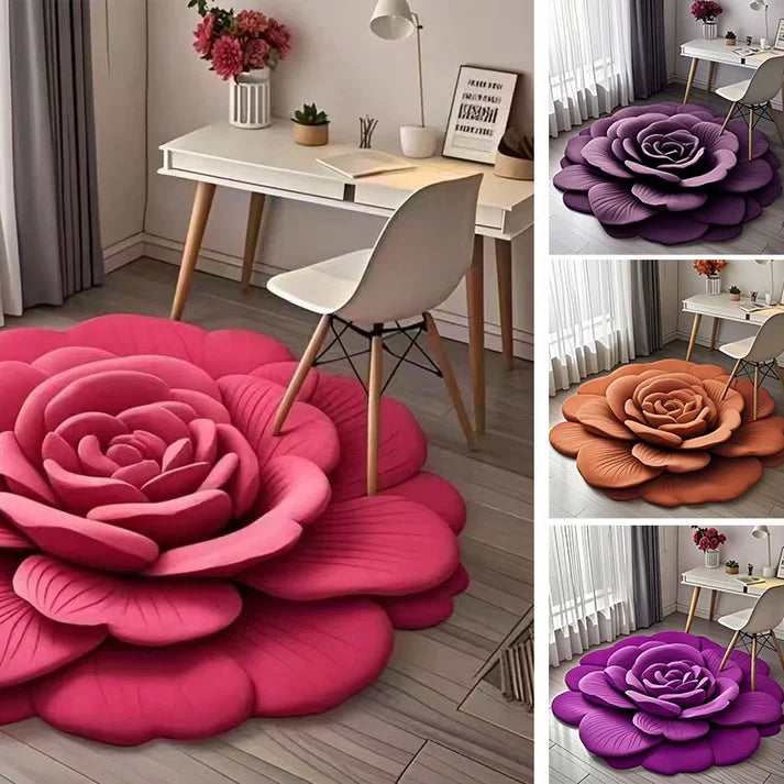 🔥HOT SALE 50% OFF🔥 3D Flower Floor Mat (60*60CM)